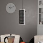 Black design pendant light fabric, Barceno