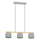 Wood pendant light grey, Jeannot