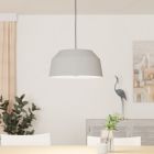 Grey rustic pendant light aluminium, Teddie