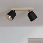 Wood wall spotlight brown, Teddy