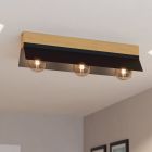 Black industrial ceiling light aluminium, Kyla