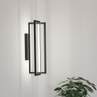 Black modern wall light aluminium, Lianne, 15,5W, warm to cold white adjustable LED, 3-step dimmable