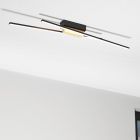 Black modern ceiling light aluminium, Leintje, 13W, 3000K LED