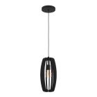 Wood pendant light black, Wilko