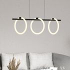 Black modern pendant light aluminium, Thibaut, 9W, 3000K LED