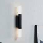 Black modern mirror lighting aluminium, Yolande, 5,5W, 3000K LED, IP44