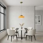Orange retro pendant light glass, Berardelli