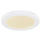 White flush ceiling light plastic, Cage, 18W, adjustable light colour LED