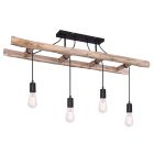 Black industrial ceiling light wood, Ihsan