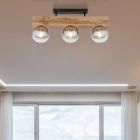 Brown industrial ceiling light wood, Marye