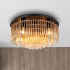 Amber design ceiling light glass, Genelva