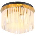 White design ceiling light glass, Genelva