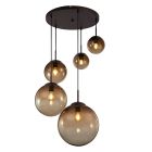 Amber design pendant light glass, Novia