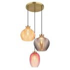 Multicoloured design pendant light glass, Jacomina