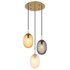 Multicoloured retro pendant light glass, Dilata