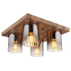 Industrial ceiling light wood, Umberto