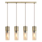Amber design pendant light glass, Xena