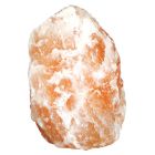 Orange salt lamp stone, Mersa, with switch