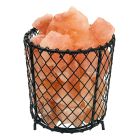 Orange salt lamp stone, Mersa, with switch