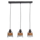 Black industrial pendant light metal, Eize