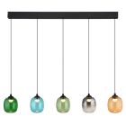 Multicoloured design pendant light glass, Karsten, 27W, 3000K LED, 3-step dimmable