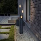 Anthracite modern outdoor light stainless steel, Bodil, IP44