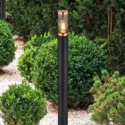 Black modern outdoor light stainless steel, Ishara, IP44