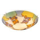 Multicoloured children's ceiling light glass, Kitty
