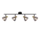 Golden modern ceiling spotlight glass, Arthur