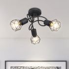 Black industrial ceiling spotlight metal, Organo