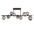 Black design ceiling light glass, Melinda