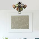 Multicoloured design ceiling light glass, Gerke