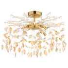 Amber design ceiling light glass, Derck