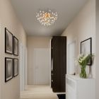 Golden design ceiling light crystal, Kajal