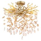 Amber design ceiling light glass, Quin