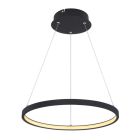Black modern dining table hanging lamp metal, Jeana, 19W, 3000K LED