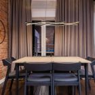 Black design pendant light aluminium, Geerten, 35W, 3000K LED