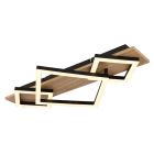 Black design ceiling light metal, Beniamino, 24W, 3000K LED