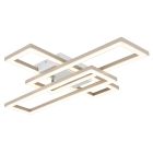 Brown design ceiling light plastic, Wassim, 24W, white switch LED