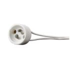 White Lamp holder GU10, Ceramic