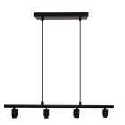 Aluminium pendant light without shade black, Rika