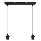 Aluminium pendant light without shade black, Rika