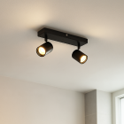 Modern ceiling spotlight black, Ciara, IP44