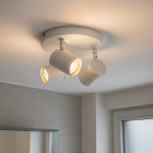 Modern ceiling spotlight white, Ciara, IP44