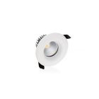 Glass downlight white, Rexe, 9W, 3000K LED, IP65