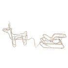 Reindeer with sleigh rope lights