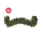 3x 540 cm garland, 40 cm thick, 200 LEDs, connectable