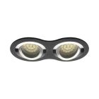 Aluminium recessed light black, Seidy