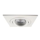 Aluminium recessed light white, Heido