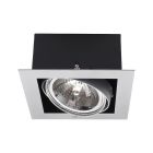 Metal recessed light grey, Tynn